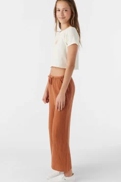 Kids O’Neill Bottoms<GIRL'S BRENDITA CRINKLE DOUBLE GAUZE PANTS