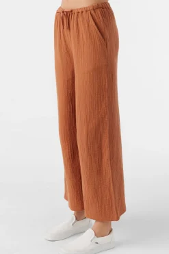 Kids O’Neill Bottoms<GIRL'S BRENDITA CRINKLE DOUBLE GAUZE PANTS