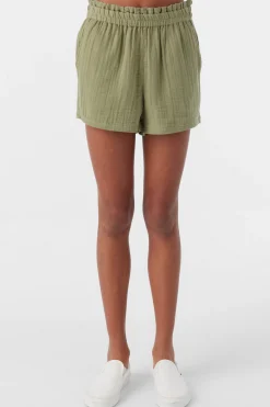 Kids O’Neill Bottoms<GIRL'S CARLITA CRINKLE DOUBLE GAUZE SHORTS