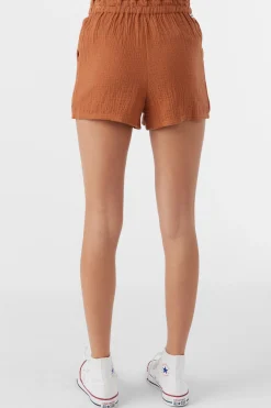 Kids O’Neill Bottoms<GIRL'S CARLITA CRINKLE DOUBLE GAUZE SHORTS