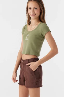 Kids O’Neill Bottoms<GIRL'S CHARLI ULTILITY SHORTS