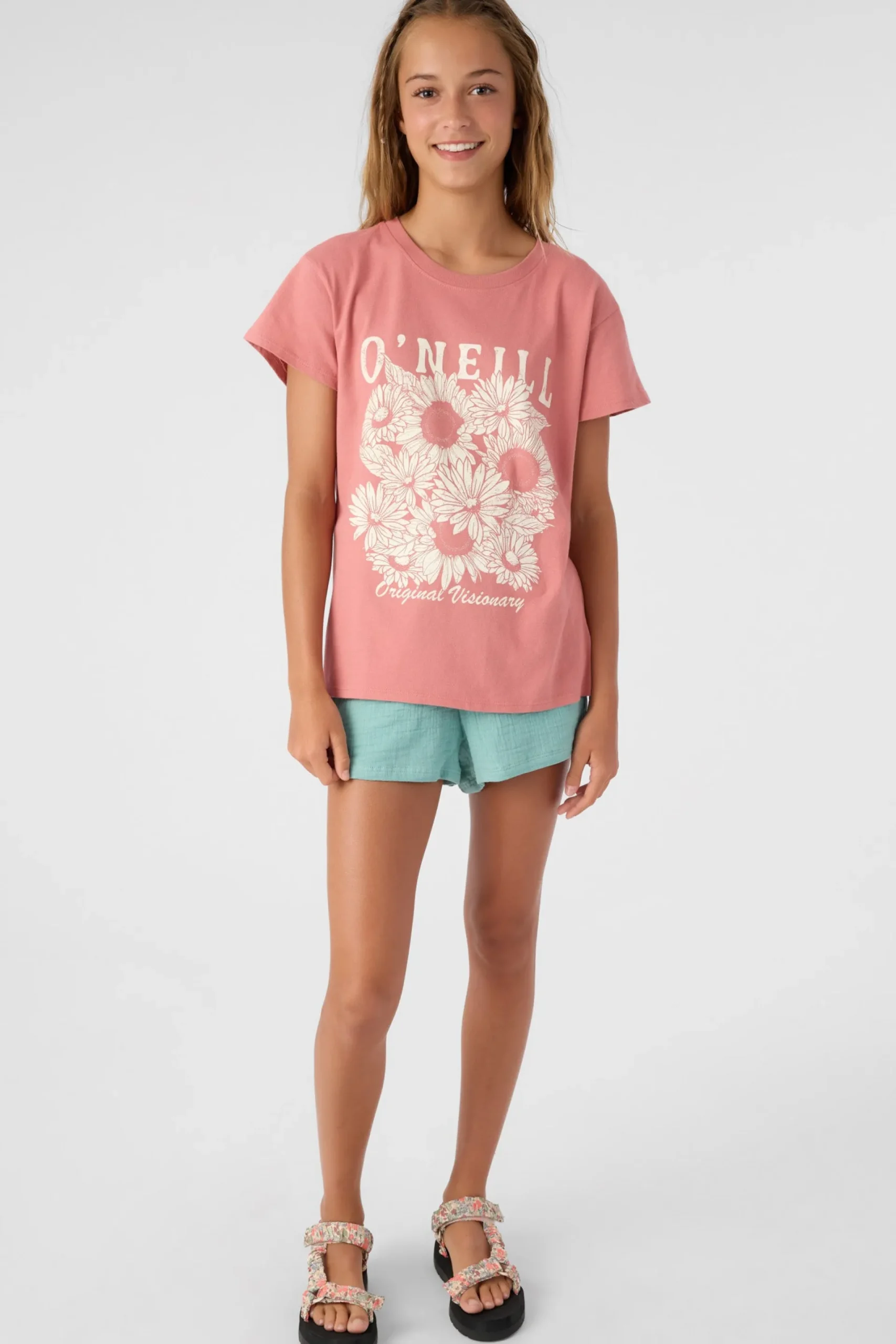 Kids O’Neill Tops<GIRL'S HERITAGE DAISY TEE