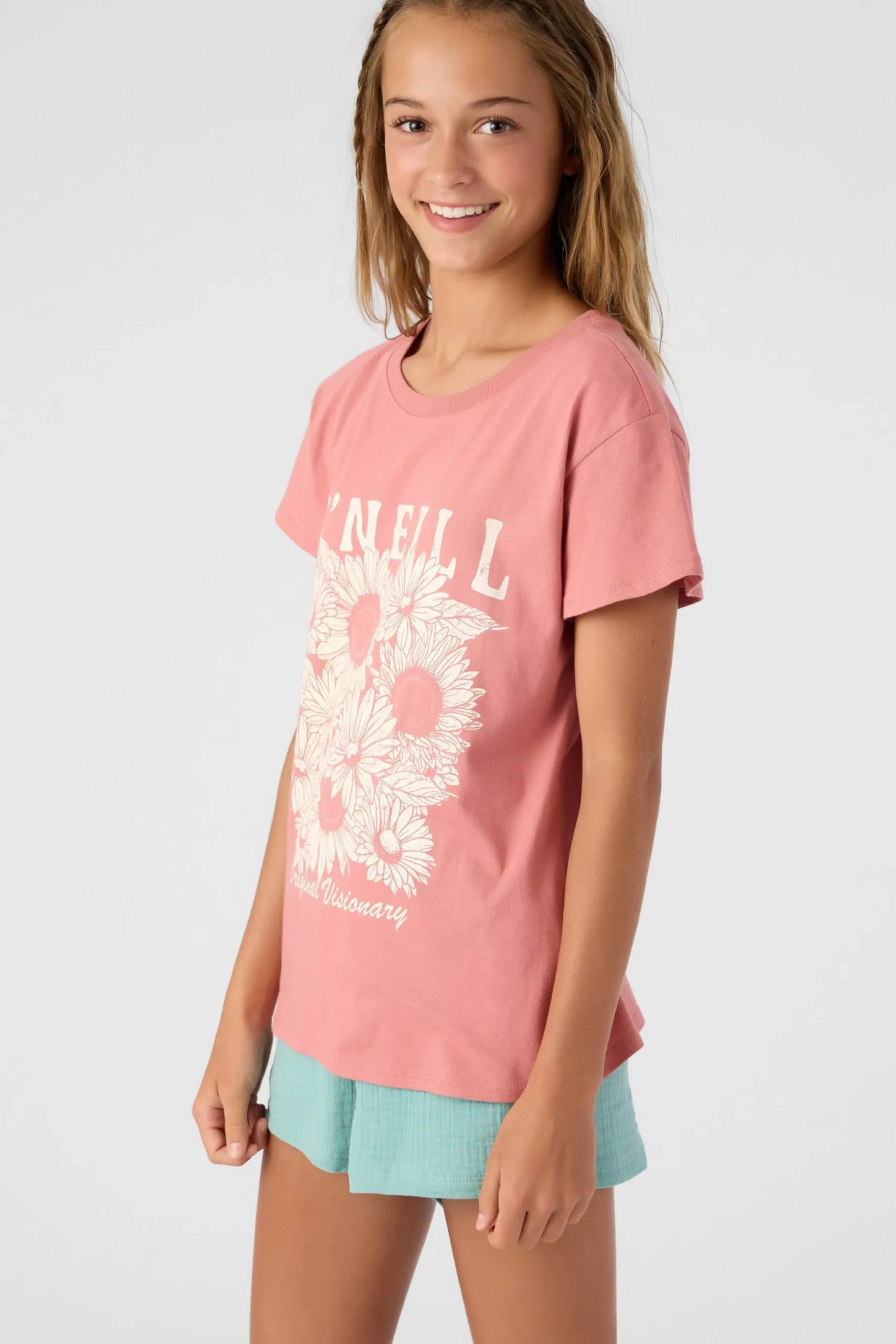 Kids O’Neill Tops<GIRL'S HERITAGE DAISY TEE