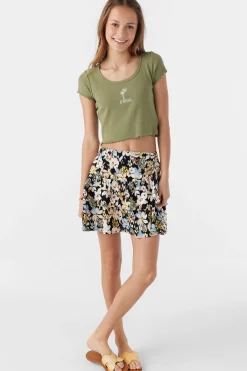 Kids O’Neill Bottoms<GIRL'S JOANNA CAMDEN FLORAL TIERED SKIRT
