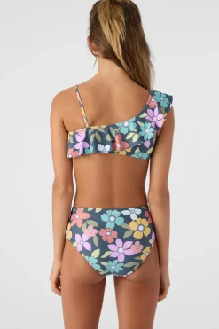 Women/Kids O’Neill Swim Sets|Swim Sets<GIRL'S LAYLA FLORAL ASYMMETRICAL RUFFLE SWIM SET