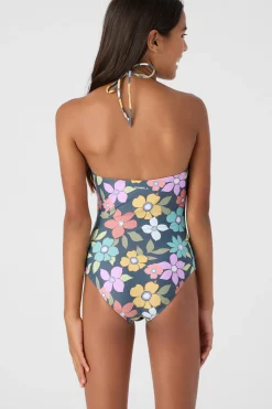 Women/Kids O’Neill One-Pieces|One Pieces<GIRL'S LAYLA FLORAL CINCHED ONE-PIECE