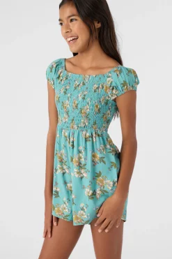 Kids O’Neill Bottoms|Dresses<GIRL'S LOREN WOVEN ROMPER