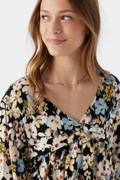 Kids O’Neill Dresses<GIRL'S MARI CAMDEN FORAL LONG SLEEVE DRESS
