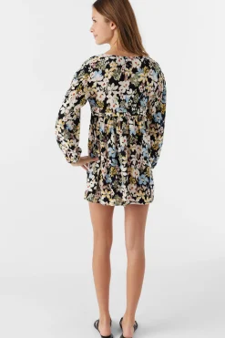 Kids O’Neill Dresses<GIRL'S MARI CAMDEN FORAL LONG SLEEVE DRESS