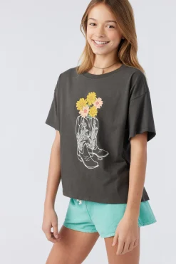 Kids O’Neill Tops<GIRL'S OUT WEST TEE