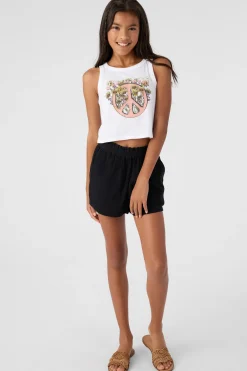 Kids O’Neill Tops<GIRL'S PEACE FLOWER TANK