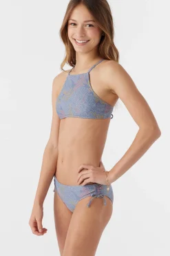 Women/Kids O’Neill Swim Sets|Swim Sets<GIRL'S SANDRINE MULTI-STRAP HIGH NECK SWIM SET