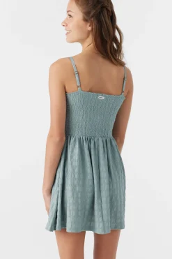 Kids O’Neill Dresses<GIRL'S SHAENA SMOCKED TEXTURED KNIT DRESS