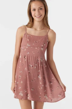 Kids O’Neill Dresses<GIRL'S SILVIE VENUS DITSY TANK DRESS