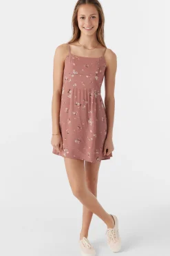 Kids O’Neill Dresses<GIRL'S SILVIE VENUS DITSY TANK DRESS