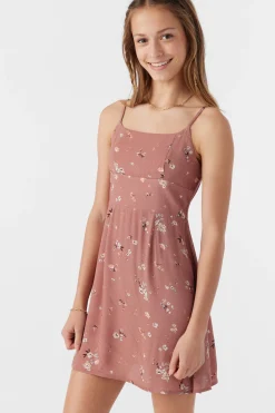 Kids O’Neill Dresses<GIRL'S SILVIE VENUS DITSY TANK DRESS