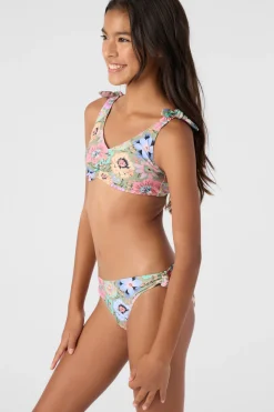 Women/Kids O’Neill Swim Sets|Swim Sets<GIRL'S TALITHA FLORAL HANKY TIE TANK & BOTTOMS
