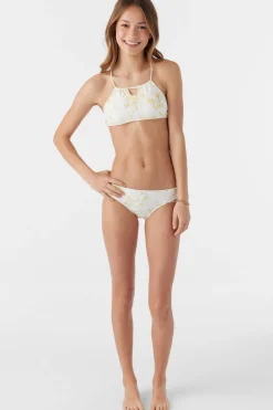 Women/Kids O’Neill Swim Sets|Swim Sets<GIRL'S TATIANNA FLORAL KEYHOLE TANK SWIM SET