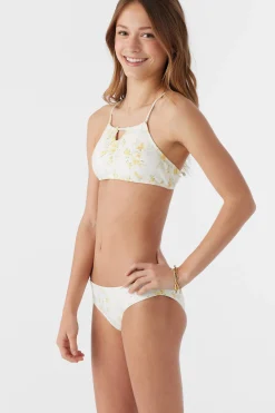 Women/Kids O’Neill Swim Sets|Swim Sets<GIRL'S TATIANNA FLORAL KEYHOLE TANK SWIM SET