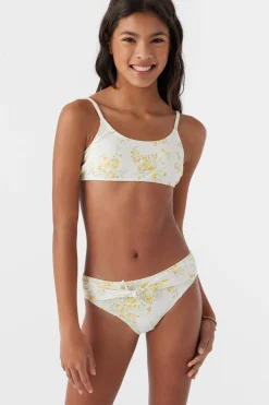Women/Kids O’Neill Swim Sets|Swim Sets<GIRL'S TATIANNA FLORAL TIE BACK BRALETTE SWIM SET