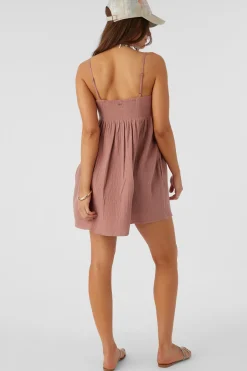 Women O’Neill Cover-Ups<HADIA CRINKLE DOUBLE GAUZE MINI DRESS
