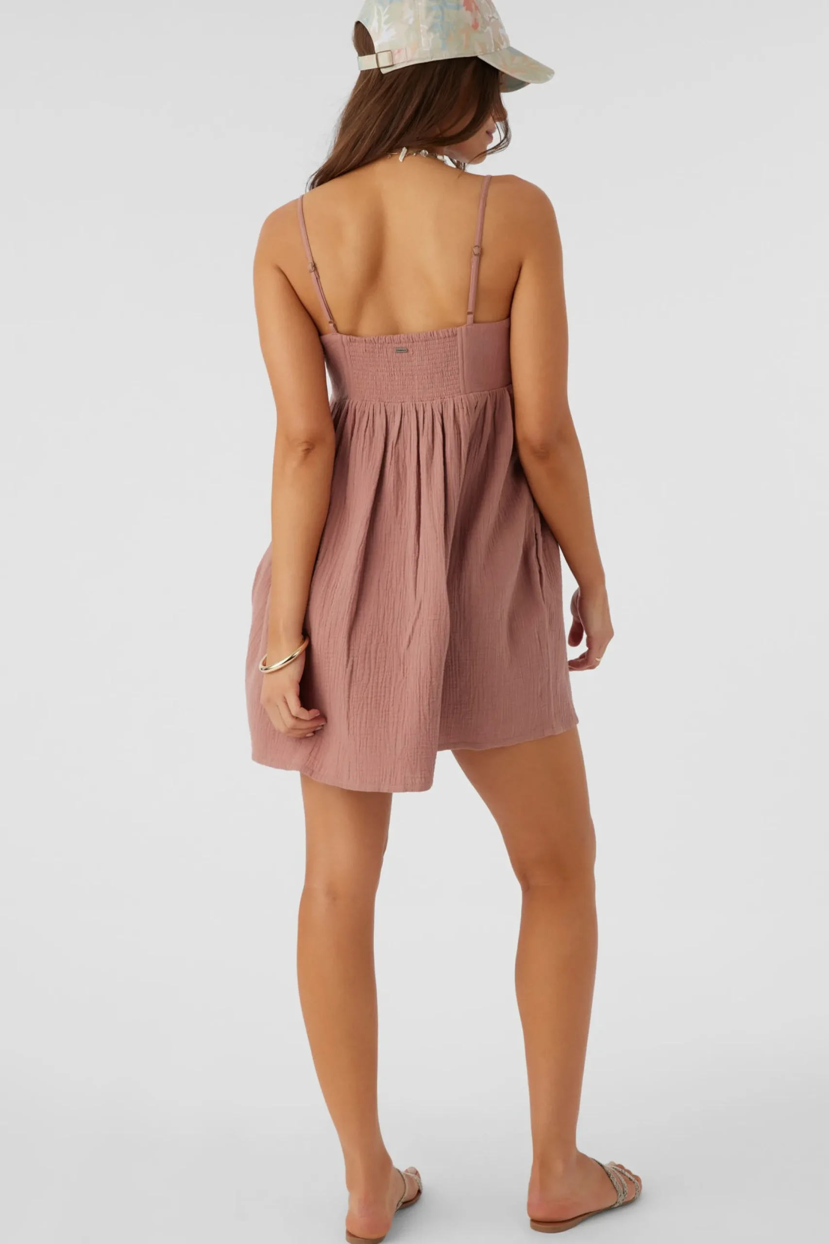 Women O’Neill Cover-Ups<HADIA CRINKLE DOUBLE GAUZE MINI DRESS