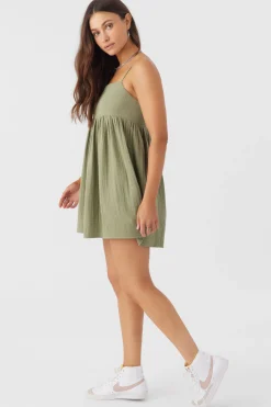 Women O’Neill Cover-Ups<HADIA CRINKLE DOUBLE GAUZE MINI DRESS