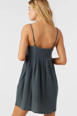 Women O’Neill Cover-Ups<HADIA CRINKLE DOUBLE GAUZE MINI DRESS