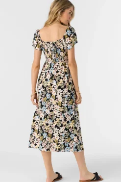 Women O’Neill Dresses<HAYZEL CAMDEN TROPICAL MIDI DRESS