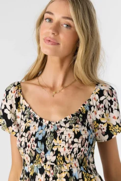 Women O’Neill Dresses<HAYZEL CAMDEN TROPICAL MIDI DRESS