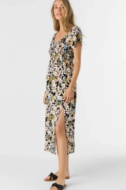 Women O’Neill Dresses<HAYZEL CAMDEN TROPICAL MIDI DRESS
