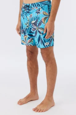 O’Neill Side Pockets<HERMOSA CREW ELASTIC WAIST 17" SWIM TRUNKS