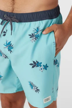 O’Neill Side Pockets|Swim Trunks<HERMOSA ELASTIC WAIST 17" SWIM TRUNKS