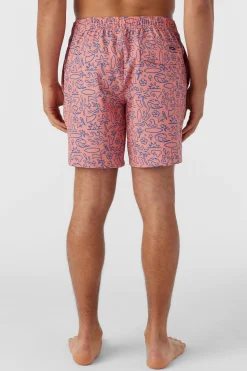 O’Neill Side Pockets<HERMOSA ELASTIC WAIST 17" SWIM TRUNKS