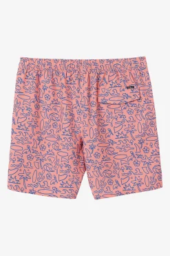 O’Neill Side Pockets<HERMOSA ELASTIC WAIST 17" SWIM TRUNKS