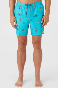 O’Neill Swim Trunks<HERMOSA ELASTIC WAIST 17" SWIM TRUNKS