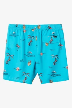O’Neill Side Pockets<HERMOSA ELASTIC WAIST LINED 17" SWIM TRUNKS