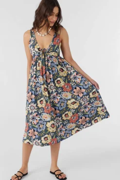 Women O’Neill Dresses<ISSY TALITHA FLORAL MIDI DRESS