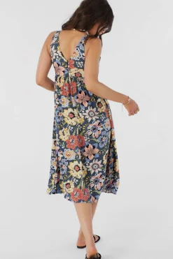 Women O’Neill Dresses<ISSY TALITHA FLORAL MIDI DRESS