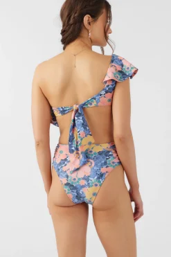 Women O’Neill Cheeky|Bikini Bottoms<JADIA FLORAL LONG BEACH HIGH WAIST CHEEKY BOTTOMS