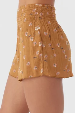 Women O’Neill Bottoms<JOHNNY KIRA FLORAL BEACH SHORTS