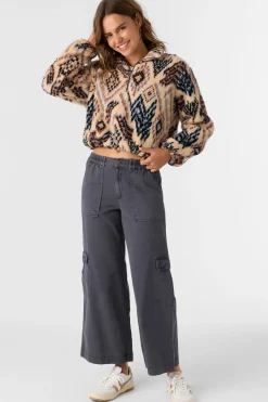 Women O’Neill Jackets<KACEY PALMER PRINT HIGH PILE FLEECE PULLOVER