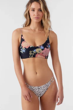 Women O’Neill Crop|Bikini Tops<KALI FLORAL MIDDLES LONGLINE BRALETTE TOP