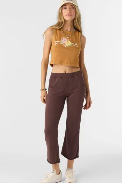 Women O’Neill Bottoms<KARMA FRENCH TERRY CROPPED LOUNGE PANTS