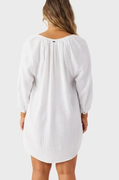 Women O’Neill Cover-Ups<KRYSTEN CRINKLE DOUBLE GAUZE TUNIC SWIM COVER-UP