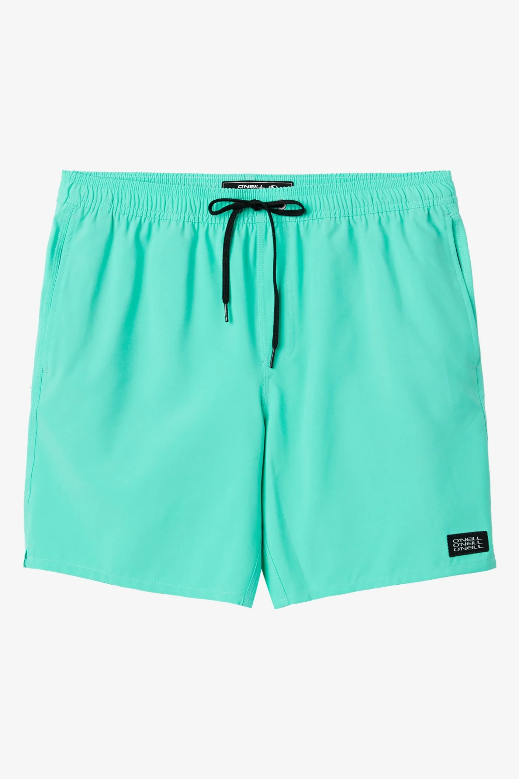 O’Neill Side Pockets|Swim Trunks<LENNOX HERMOSA SOLID ELASTIC WAIST 17" SWIM TRUNKS