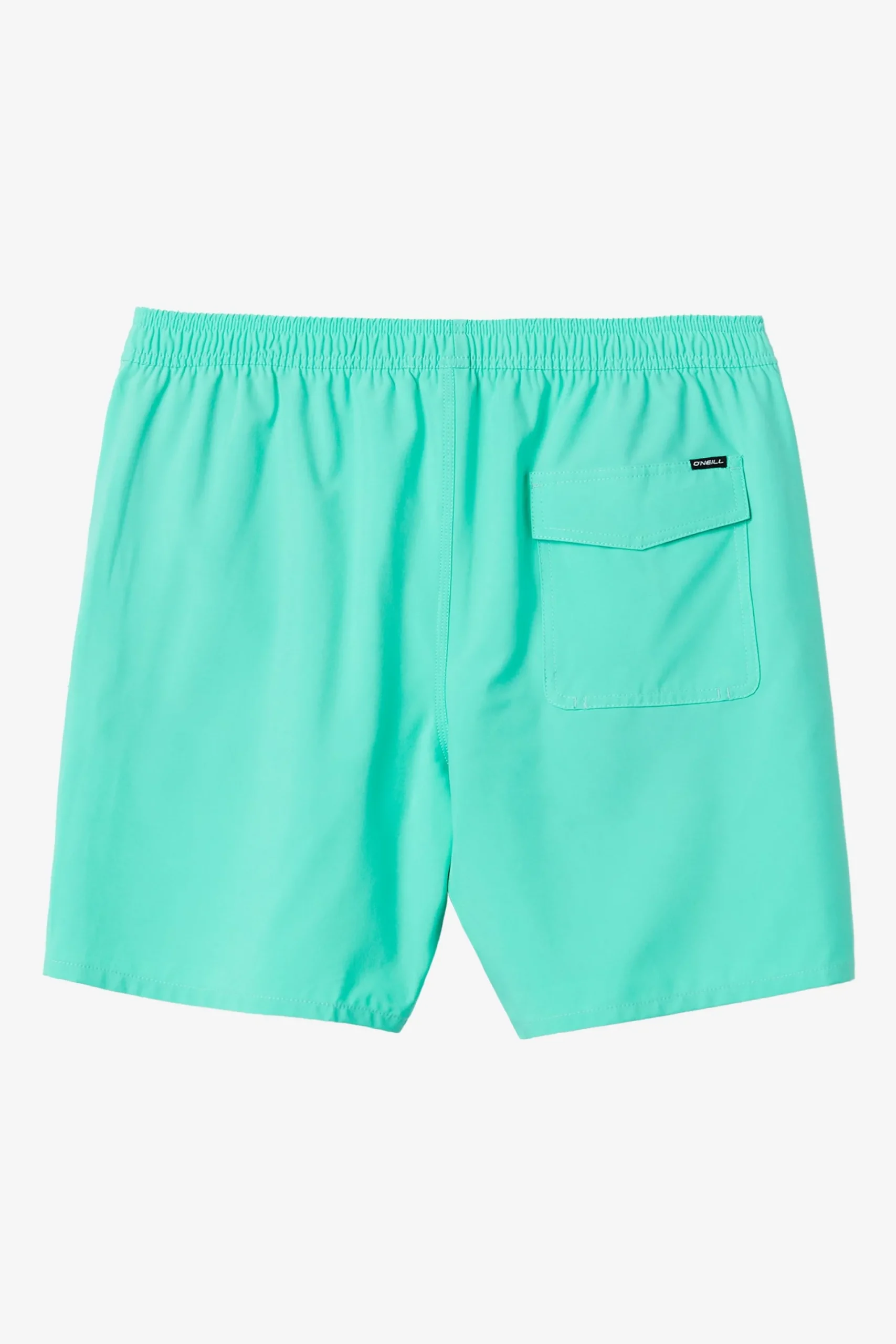 O’Neill Side Pockets|Swim Trunks<LENNOX HERMOSA SOLID ELASTIC WAIST 17" SWIM TRUNKS