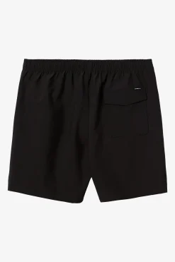O’Neill Side Pockets|Swim Trunks<LENNOX HERMOSA SOLID ELASTIC WAIST 17" SWIM TRUNKS