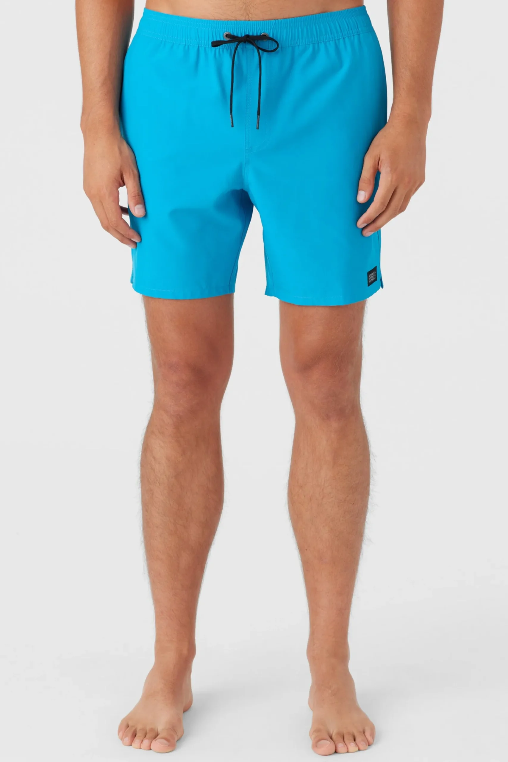 O’Neill Side Pockets<LENNOX HERMOSA SOLID ELASTIC WAIST 17" SWIM TRUNKS
