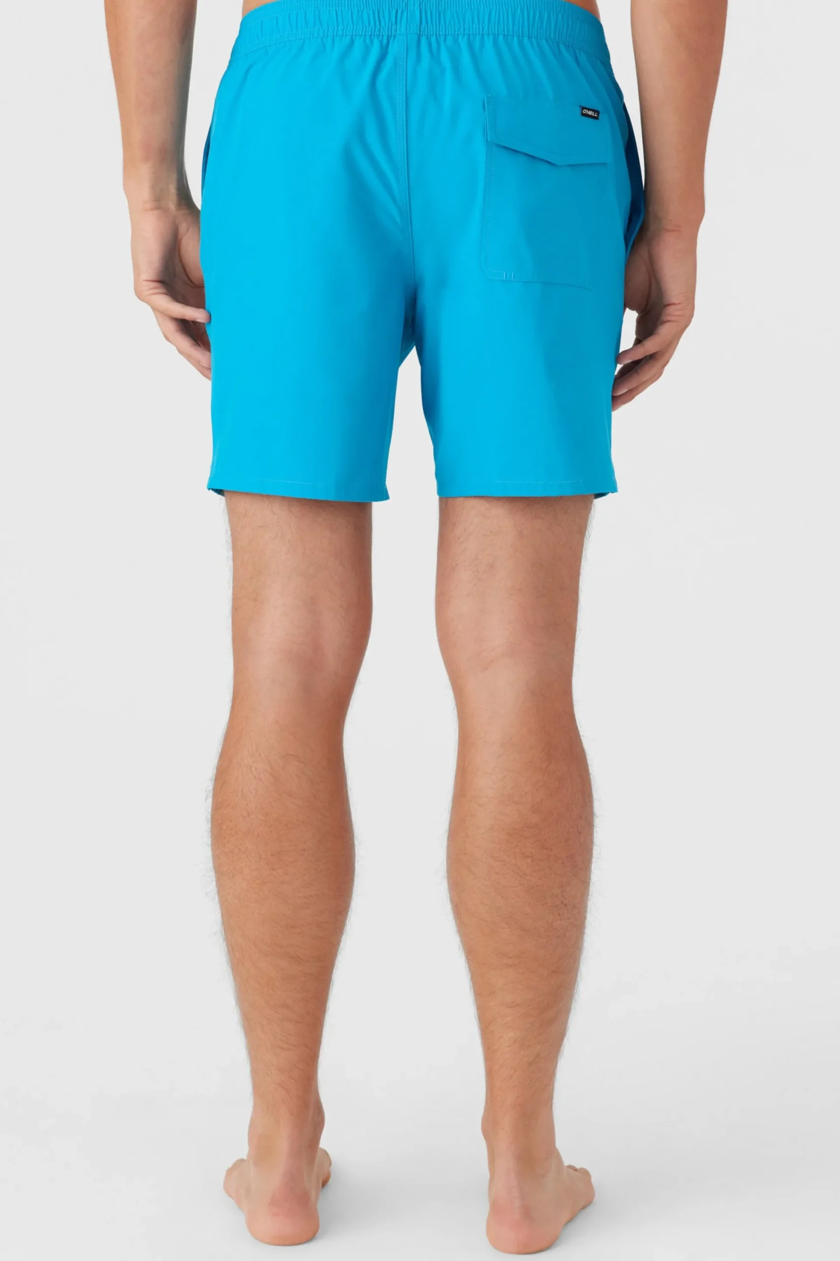 O’Neill Side Pockets<LENNOX HERMOSA SOLID ELASTIC WAIST 17" SWIM TRUNKS